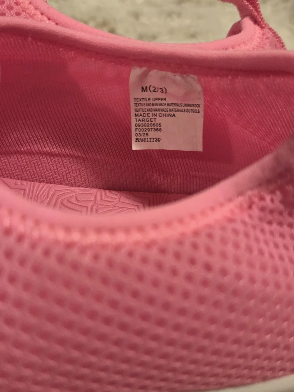 Girls Pink Slip-On Water Shoes